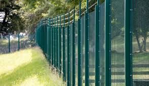 Weld Mesh with barred wire security fencing
