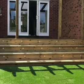 Decking steps that our team have recently done for a residential customer 