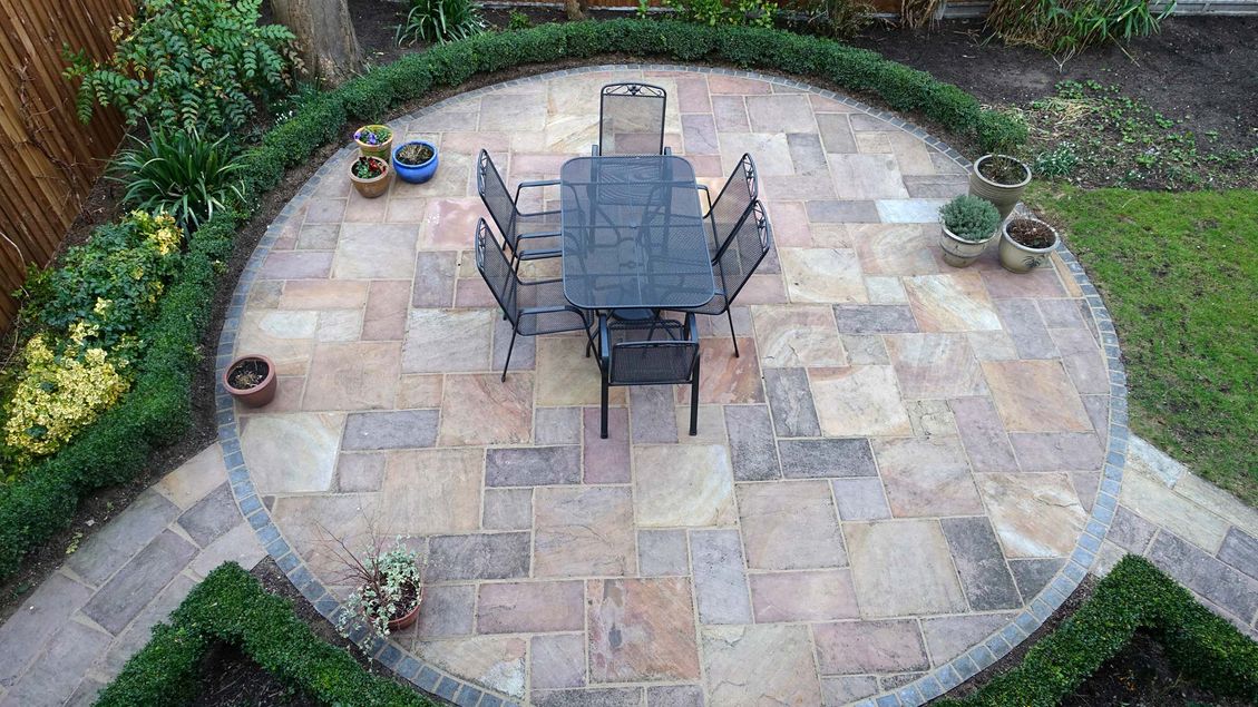 Patio work that has been done by our team